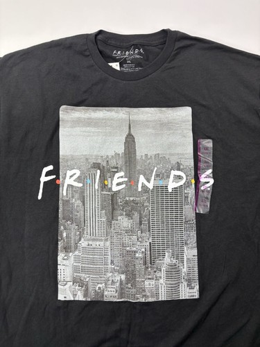 Friends TV Show T Shirt Adult XXL 2XL Athletic Fit Black Classic Logo NEW NWT - Picture 11 of 19