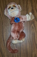 Vintage 1975 Dakin Hugging Monkey Girl Stuffed Animal Plush Toy