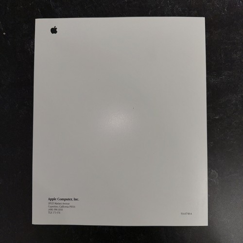 Vintage Apple Mac Resource Manual Guide & Stickers 1980s 1990s Macintosh Rainbow - Photo 3/6