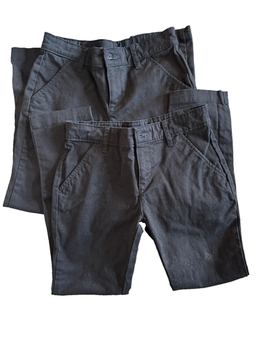 Old Navy Girl's Skinny School Uniform Pants, Black, Size 10, 2-pairs, Pre-owned - Picture 1 of 2