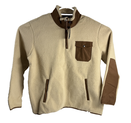 Polo Ralph Lauren Hybrid Quarter-Zip Pullover Beige Braun Herren Gr. XXL 633871 - Bild 1 von 19