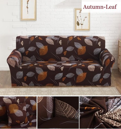 1&4 Seat Stretch Fit Sofa Cover Lounge Couch Removable Slipcover Washable Black - Picture 25 of 30