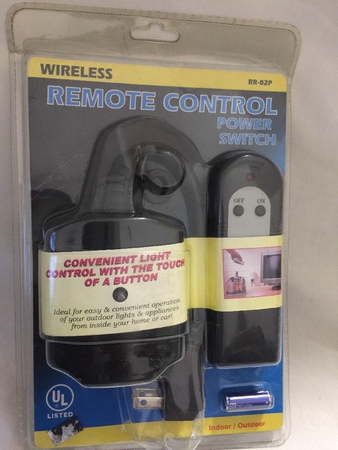 Remote Control Outlet Wireless Power Electrical Light Lamp Switch Socket Rr 02p