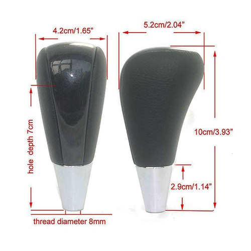 8mm Automatic Gear Shift Knob Shifter Black Fit Scion iQ 2012-2015 tC 2005-2016 - Picture 3 of 4