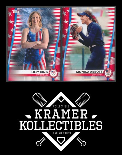2020 2021 Topps US Olympic & Paralympic Team Parallels - COMPLETE YOUR SET! - Picture 100 of 185