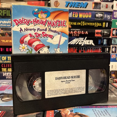 Dr Seuss Daisy Head Mayzie 1995 VHS Tested Cat in the Hat Tim Curry Animation - Picture 9 of 14