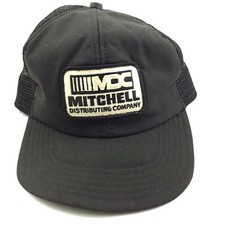 Vtg MDC Mitchell Distributing Patch Hat USA Mesh Snap Back Trucker Baseball Cap