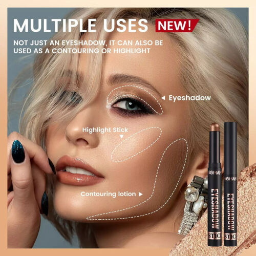 8PCS Eyeshadow Stick Set Shimmer Cream Eyeshadow Pencil Crayon Waterproof Makeup - Picture 8 of 26