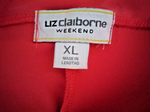 NWT Liz Claiborne Weekend Capri Leggings (XL) - Rose Garden - Picture 2 of 4