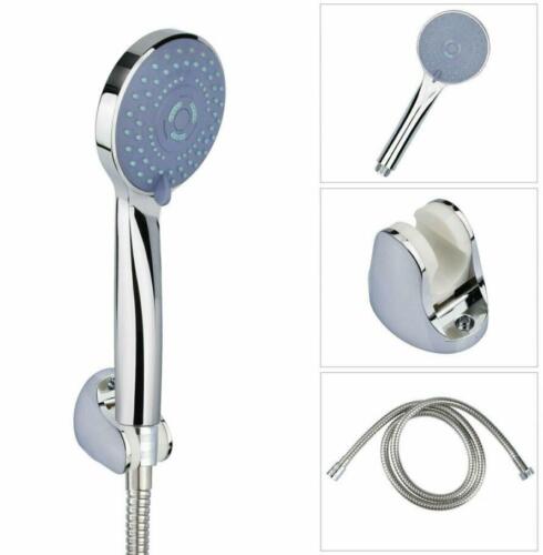 Shower Head Set Universal Multi Function Chrome Anti-Limescale Bath With Hose UK - Picture 12 of 12
