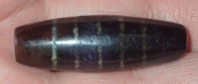 41mm old Tibetan Tibet worry agate 5 Power Lines Amulet Pendant Bead #S5960 41mm old Tibetan Tibet worry agate 5 Power Lines Amulet Pendant Bead #S5960