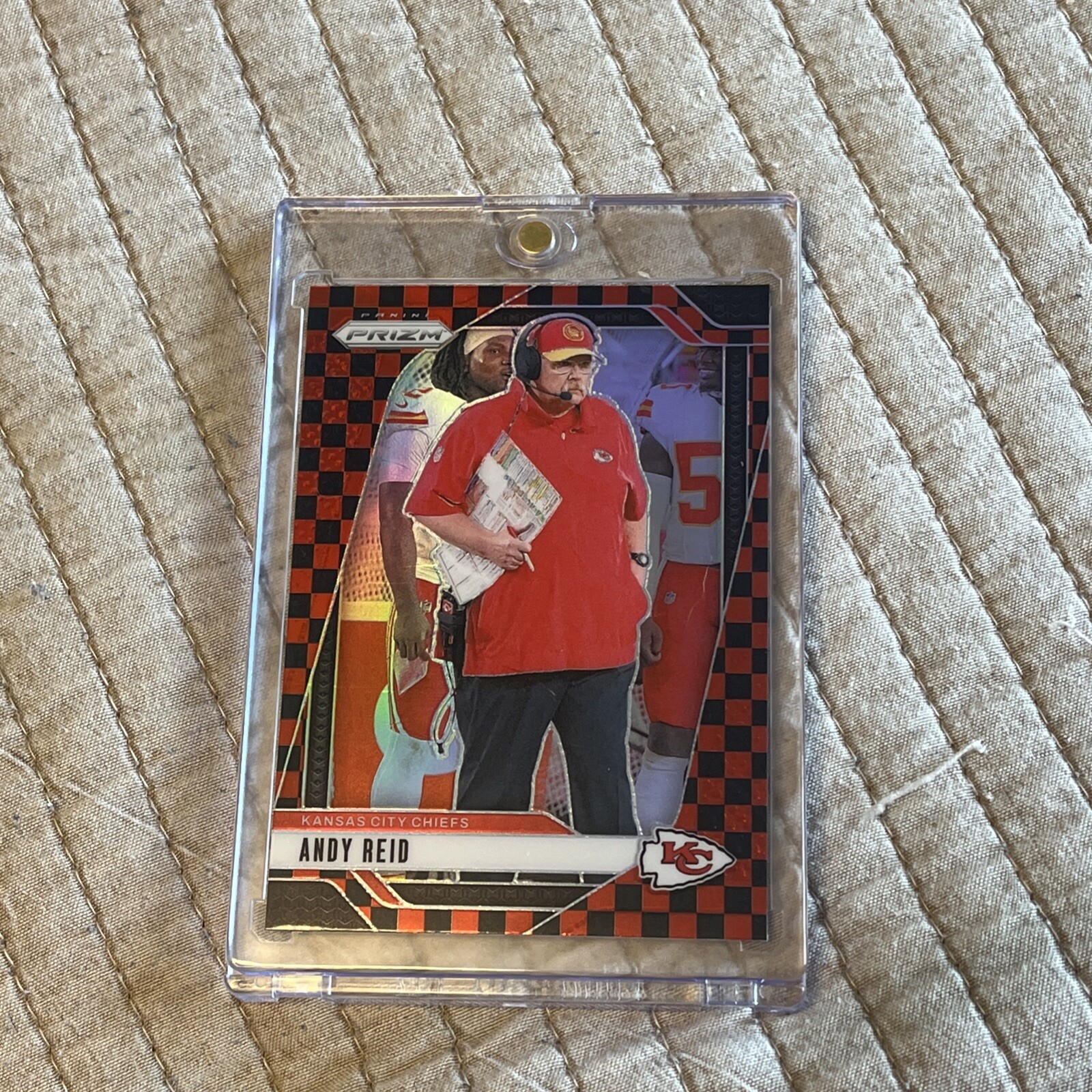 2024 Panini Prizm - Black & Red Checker Prizm #145 Andy Reid