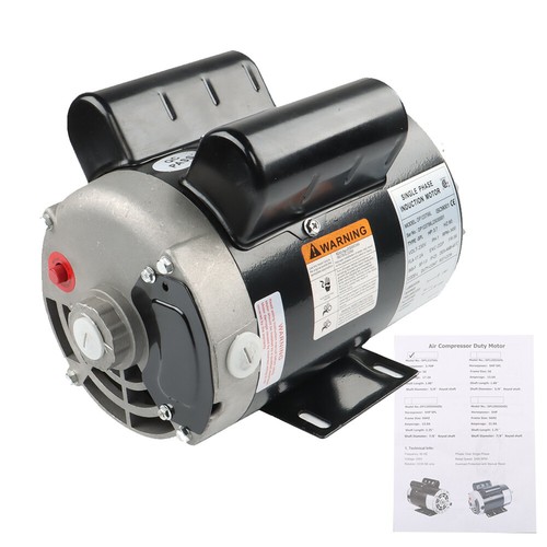 New Electric Motor Compressor Duty 56Frame 1 Phase 5/8" Shaft 230V 3.7HP 3450RPM - Picture 3 of 13