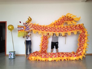 CHINESE DRAGON DANCE Folk Festival Costume silk Folk Costume student size stage