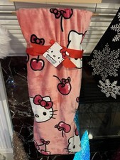 Hello Kitty Cherry Bow Throw Blanket, 60 X 70, New Release   