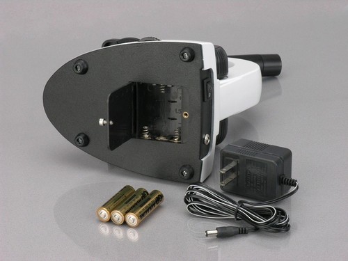 AmScope 40X-1000X Metal Student Compound Microscope, 50 Prep Slide, Book, Camera - Picture 3 of 8