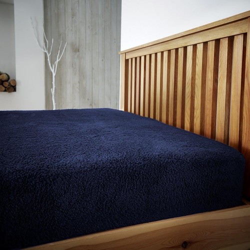 Teddy Fitted Sheet Super Soft Warm & Cosy Fluffy Thermal 12 inch Deep Bed Sheets - Picture 11 of 20