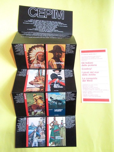 COLLANA AMERICA GADGET POSTER PROMOZIONALE CEPIM 1971 LOCANDINA No Tex Zagor - Picture 20 of 21