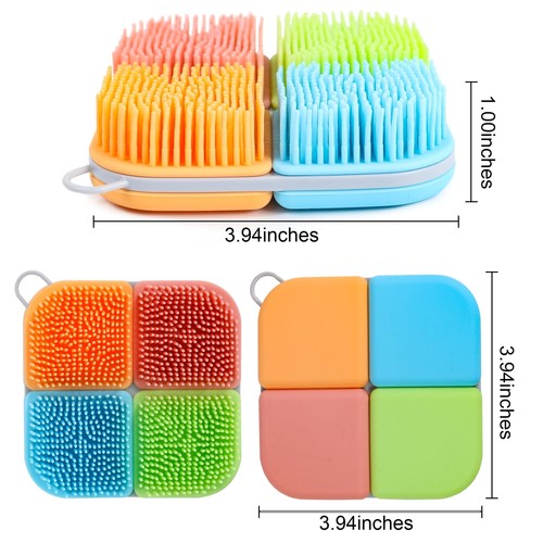 Silicone Body Scrubber Gentle Exfoliating Body Scrub Food-Grade Soft Silicone... - Picture 6 of 8