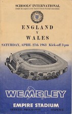 England Schools v Wales Schools 1963 (27 Apr) @ Wembley