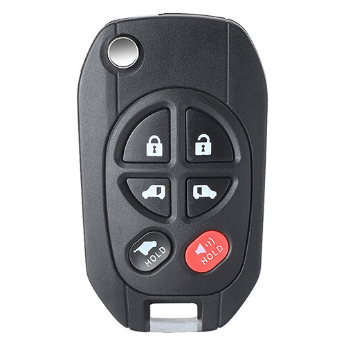 Modified Flip Remote Key Fob Shell Case 5+1 6 Button for Toyota Sienna 2004-2018 - Picture 5 of 7