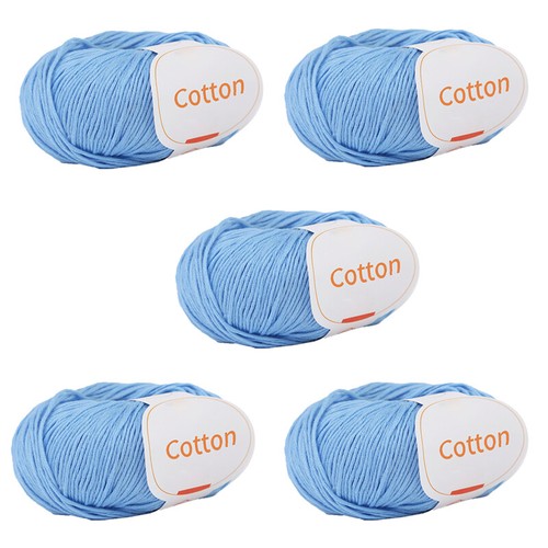 5 x 50g Ball 100% Cotton Yarn DK Double Knitting Baby Washabled Wool Crochet - Picture 10 of 29