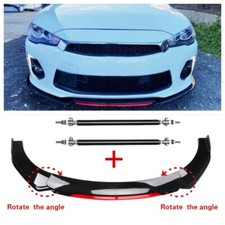 For Mitsubishi Lancer Gts Blackred Front Bumper Lip Spoiler Kitsstrut Rods Us
