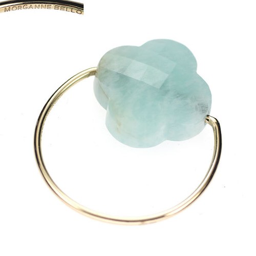 Bague amazonite Morganne Bello K18YG - authentique livraison gratuite du Japon - Au - Photo 2/5