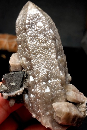 89g Inner Mongolia Castle Church cactus skeletal Elestial QUARTZ Crystal Point - Picture 2 of 8