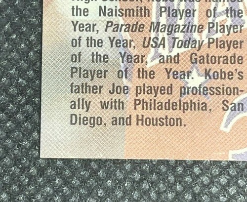 1996 Score Board BK #15 Kobe Bryant   - Picture 3 of 6