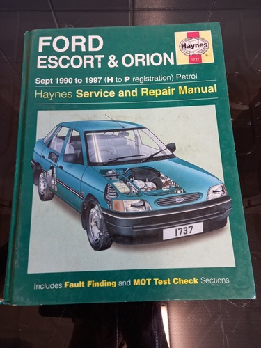 Haynes Manual Ford Escort & Orion 1990-1997 Repair Service User Book - Picture 1 of 3