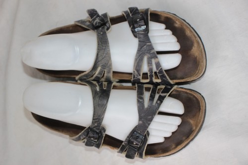 Birki's by Birkenstock granada slip on sandles 31 8.5/9 women's black leather - Picture 5 of 13