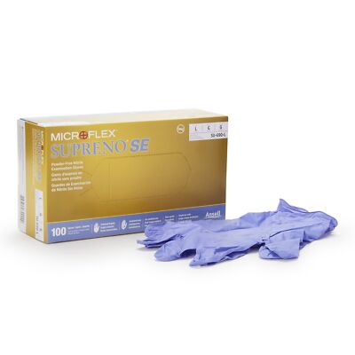 Supreno SE Nitrile Exam Glove Standard Cuff Length LARGE 100 per Box