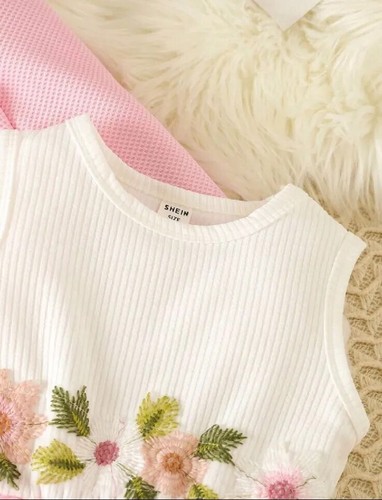 Little Girl So Cute Mesh Hem Party Wear Dress With Jacket soft Pink  - Bild 2 von 9