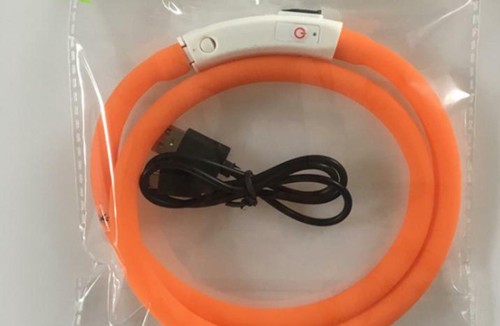 DOT RECHARGEABLE DOTTED LED PET GLOW COLLAR adjustable flash light-up FOR dog - Picture 9 of 65
