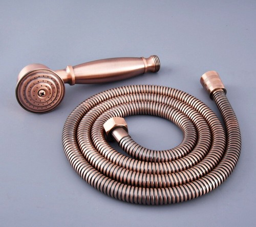 Antique Copper Hand Held Shower Spray Head + 59" (1500mm) Shower Hose Pipe hh130 - Picture 5 of 9
