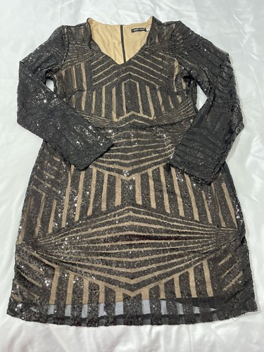 Urlaub Party/Hochzeit/Cocktails MISS ORD schwarz Paillettenkleid 3XL toller Zustand - Bild 2 von 11