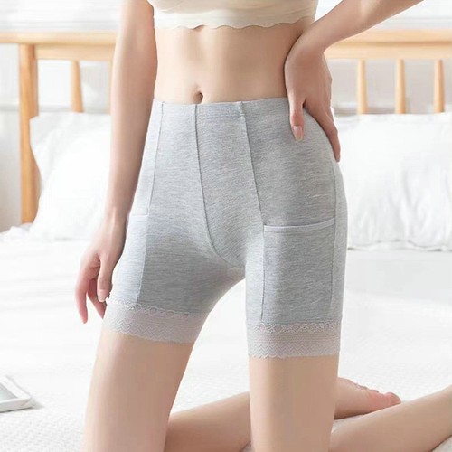 Anti-Exposure Safety Pants Legging Women's Pocket Basic Boxers Shorts - Picture 5 of 17