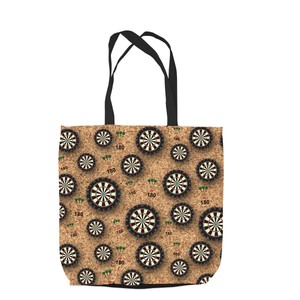 darts all over design tote bag shopping beach school accessory l s accessory design school