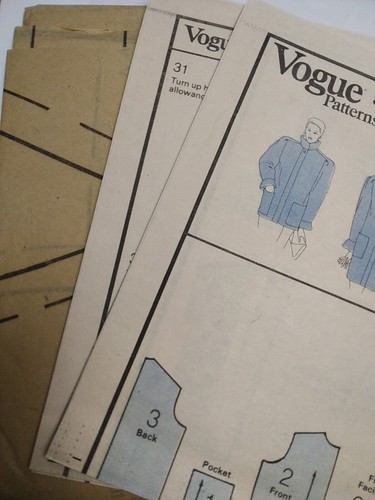 Jacket Boxy Oversized Loose Size 12 VOGUE 8497 Sewing Pattern UC VTG 80s Pockets - Picture 5 of 7
