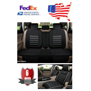 Details About Linen Fabric Black Car Interior Seat Cover Cushions Interior Seat Cover Us