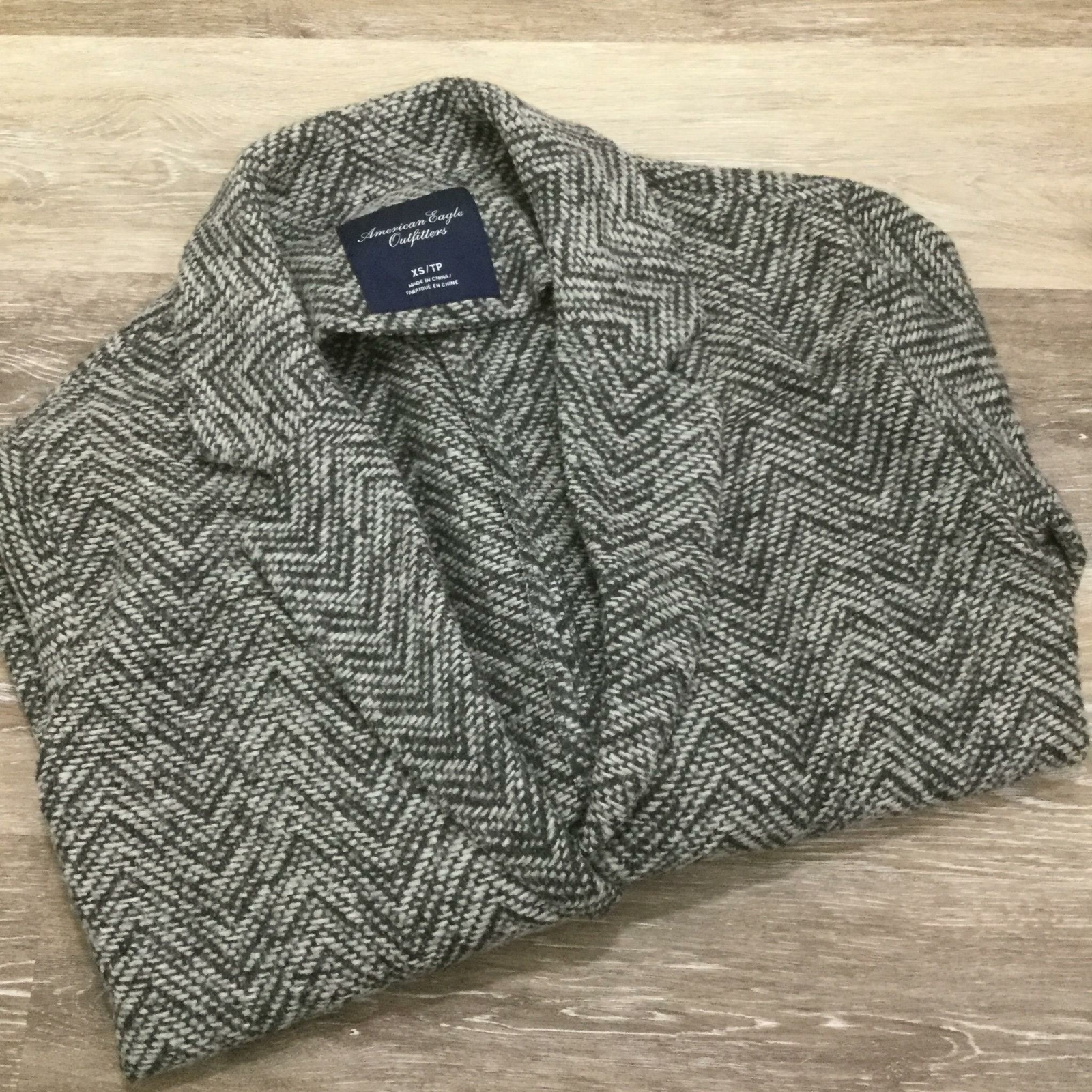 AMERICAN EAGLE Button Front Wool Herringbone Knit… - image 4