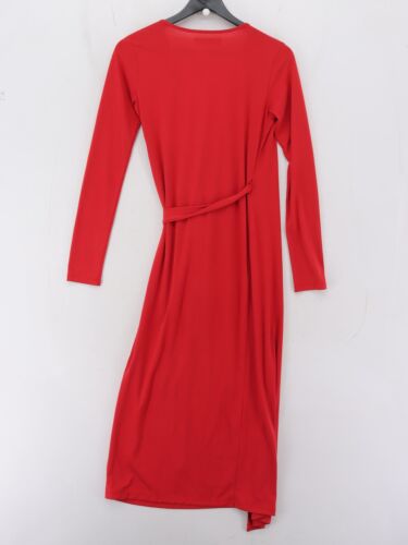 Ines De La Fressange X Uniqlo Women's Maxi Dress XS Red Polyester - Picture 2 of 6