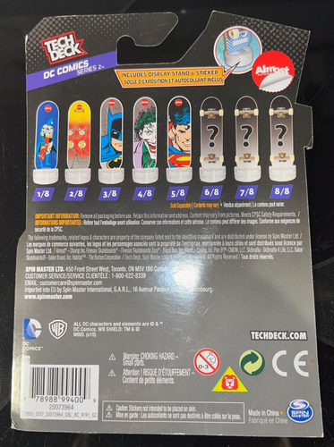 TECH DECK DC COMICS SERIES 2 SUPERMAN ALMOST SKATEBOARD HTF - NEW & UNOPENED - Picture 2 of 2