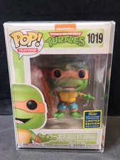 Funko Pop TMNT Michelangelo With Surfboard Comic Con Sticker! w/Protector 