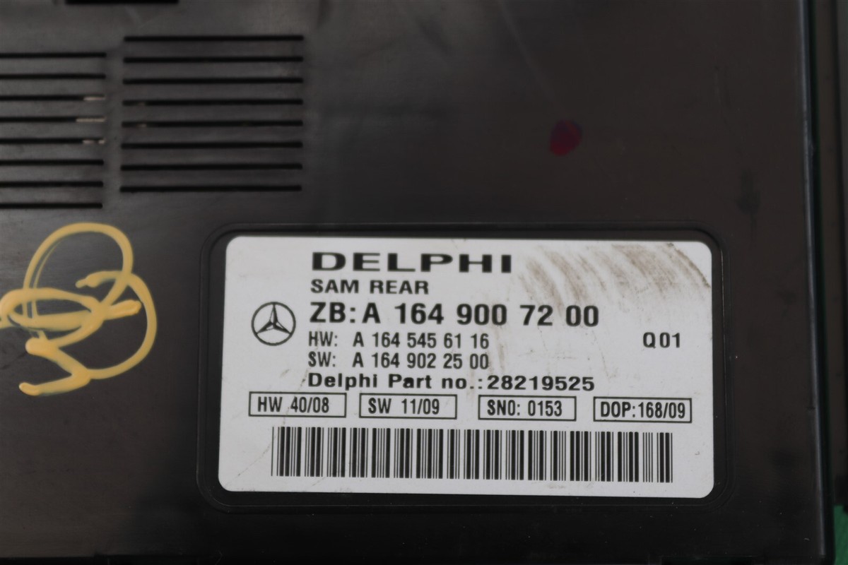Mercedes Signal Acquisition Module SAM REAR A1649007200 Mercedes Signal Acquisition Module SAM REAR A1649007200