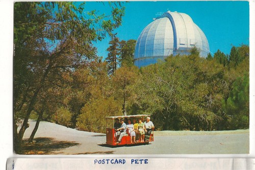 1963 Mount Wilson Resort CA observatory shuttle trolley Postcard A13 RARE - Picture 1 of 2