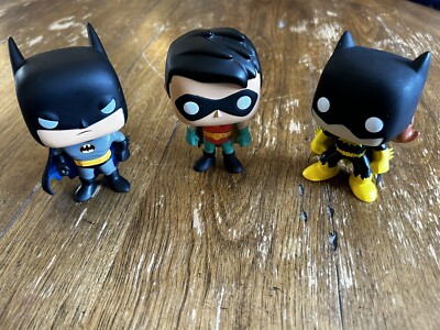 Funko Pop Lot Of Batman Batgirl Robin Figures 2015/2016