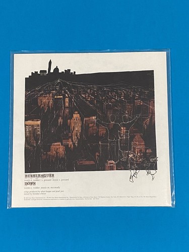 Pearl Jam Bu$hleaguer / Down 2002 Rare Vinyl 7" 45 Bushleaguer Record - Picture 2 of 5