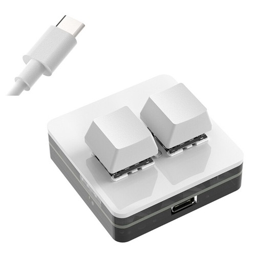 2 Key Mechanical Keypad with USB C Connection and Color Lighting Easy to Use - Picture 4 of 14